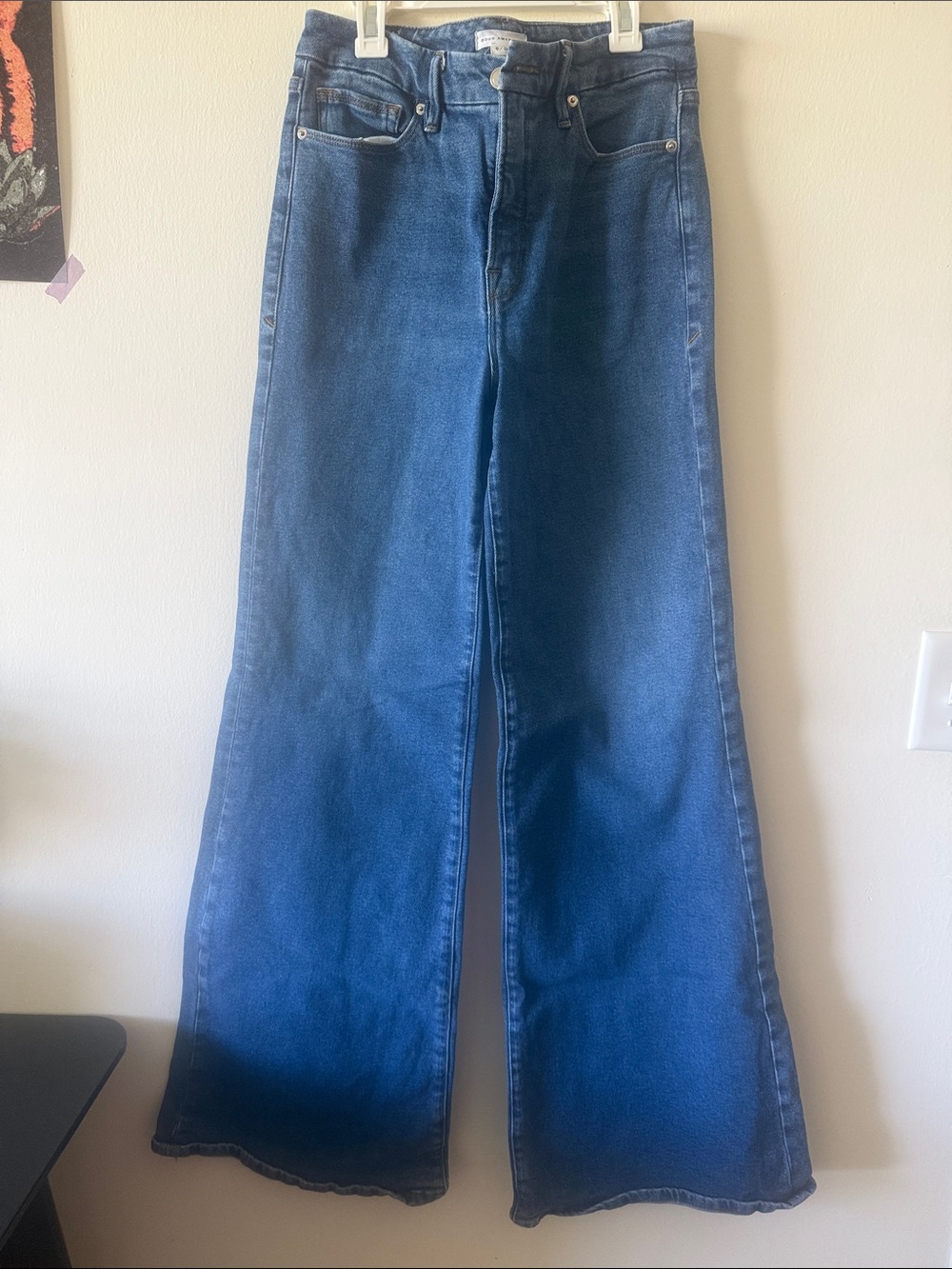 Good American High-Rise Wide Leg Jeans